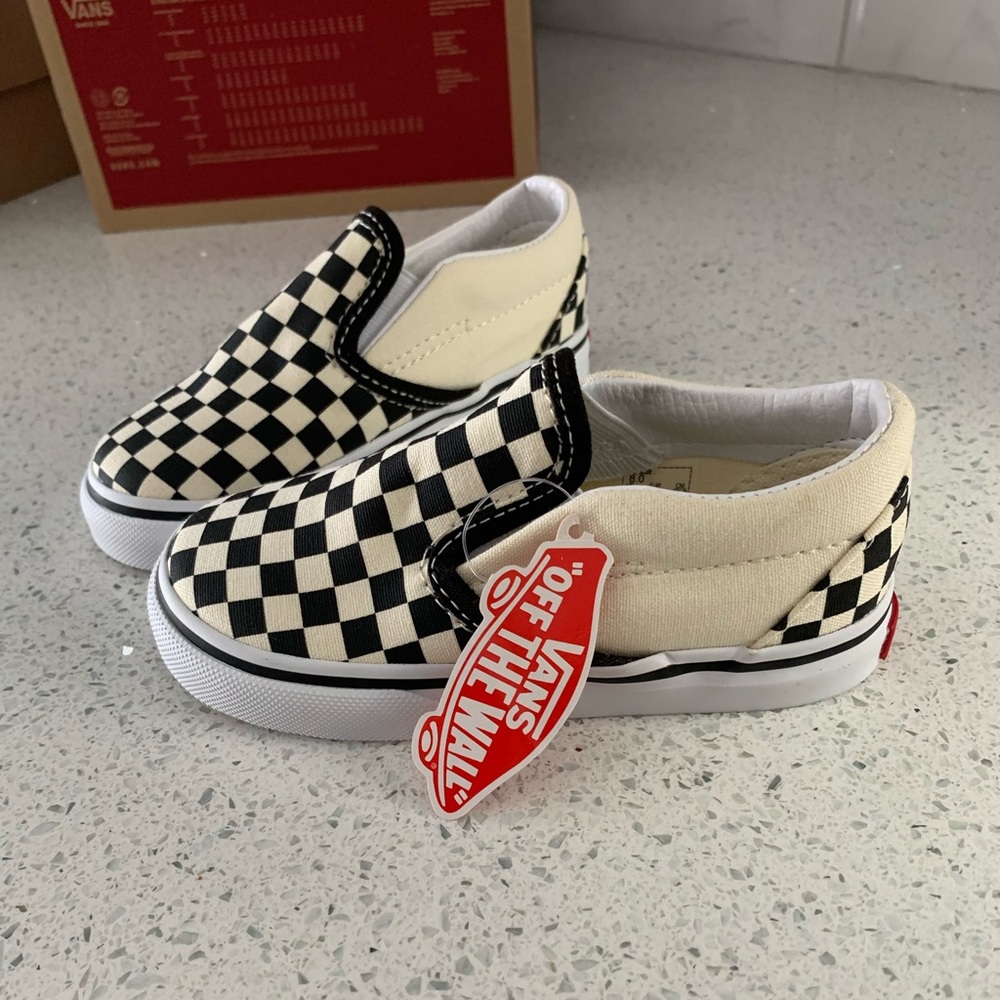TODDLER CHECKERBOARD SLIP-ON VANS